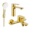 Mexen Milo R05 vonios komplektas, auksinis - 71303R05-50