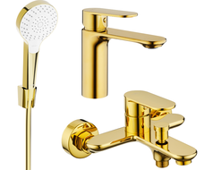 Mexen Milo R05 vonios komplektas, auksinis - 71303R05-50