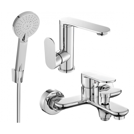 Mexen Milo R40 vonios komplektas, chromas - 713053R40-00
