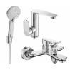 Mexen Milo R40 vonios maišytuvo komplektas, chromuotas - 713053R40-00