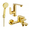 Mexen Milo R40 vonios komplektas, auksinis - 713053R40-50