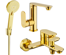 Mexen Milo R40 vonios kambario komplektas, auksinis - 713053R40-50
