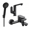 Mexen Milo R40 vonios rinkinys, juodas - 713053R40-70