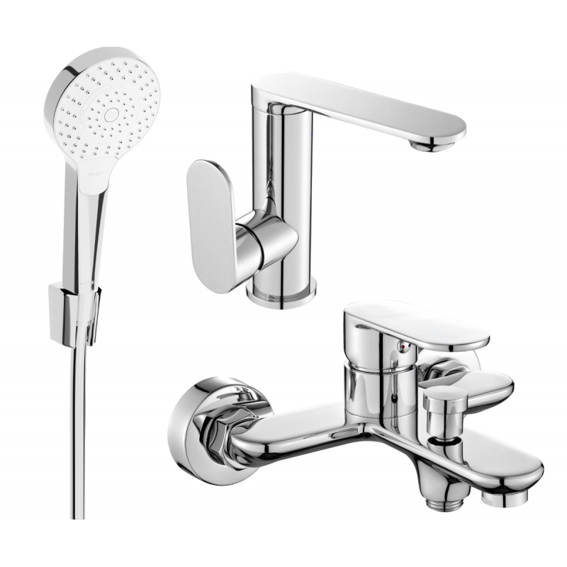 Mexen Milo R05 vonios komplektas, chromas - 713053R05-00