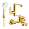 Mexen Milo R05 vonios komplektas, auksinis - 713053R05-50