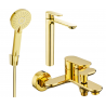 Mexen Milo R40 vonios komplektas, auksinis - 71313R40-50