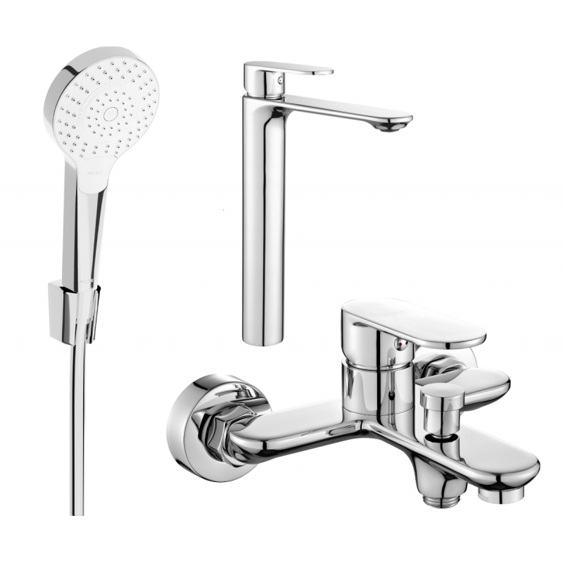 Mexen Milo R05 vonios komplektas, chromas - 71313R05-00
