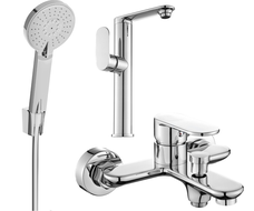 Mexen Milo R40 vonios komplektas, chromas - 713153R40-00