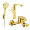 Mexen Milo R40 vonios komplektas, auksinis - 713153R40-50
