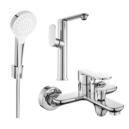 Mexen Milo R05 vonios komplektas, chromas - 713153R05-00