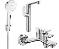 Mexen Milo R05 vonios komplektas, chromas - 713153R05-00
