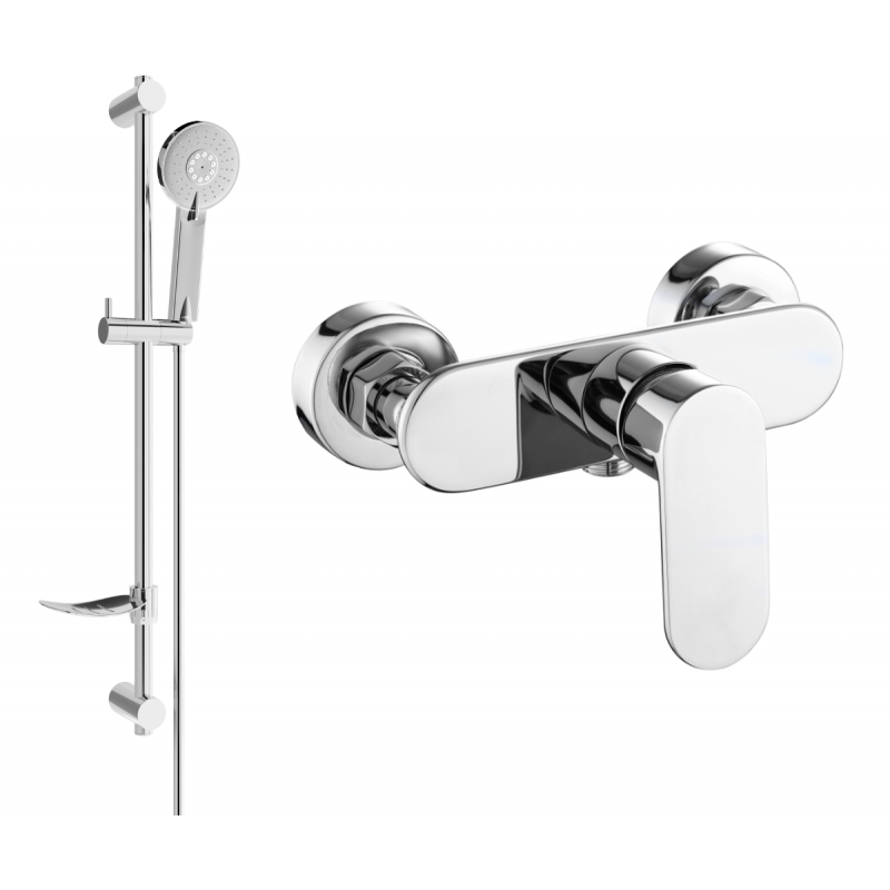 Mexen Milo DF40 dušo baterija su dušo rinkiniu, chromas - 7134R40-00