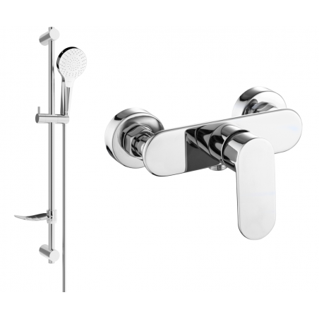 Mexen Milo DF05 dušo baterija su dušo rinkiniu, chromas - 7134R05-00