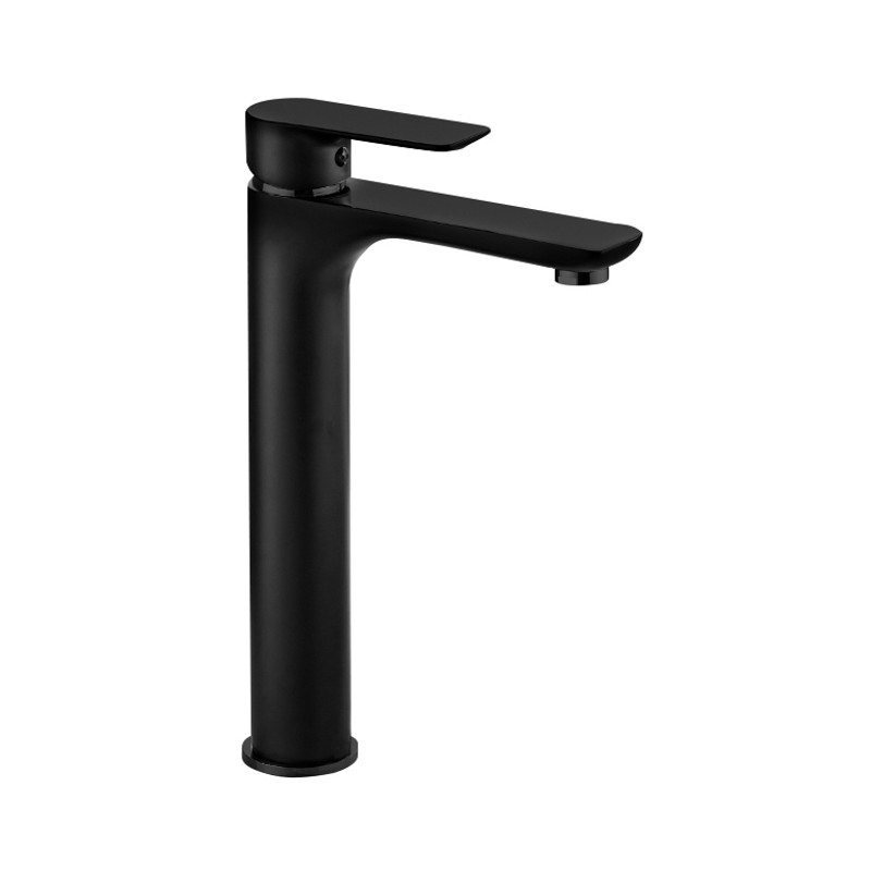 Mexen Alfa aukštas juodas praustuvo maišytuvas - 745710-70