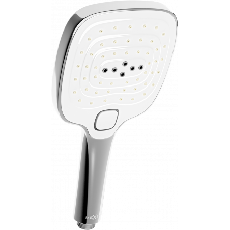 Mexen R-17 trijų funkcijų dušo rankena, chromuota/balta - 79517-02