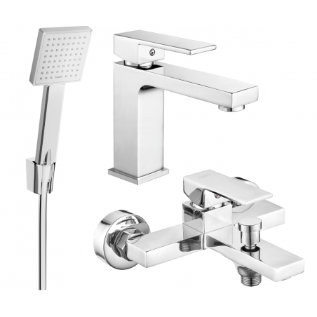 Mexen Uno R45 vonios komplektas, chromuotas - 71403R45-00