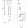 Mexen Uno R45 vonios komplektas, chromuotas - 71403R45-00