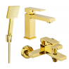Mexen Uno R45 vonios rinkinys, auksinis - 71403R45-50
