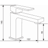 Mexen Uno R45 vonios komplektas, juodas - 71403R45-70