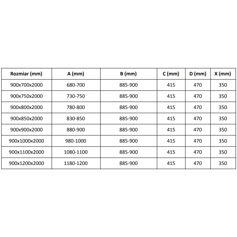 Mexen Velar stumdomas dušo kabina 90 x 70 cm, matinė, rožinis auksas - 871-090-070-31-60
