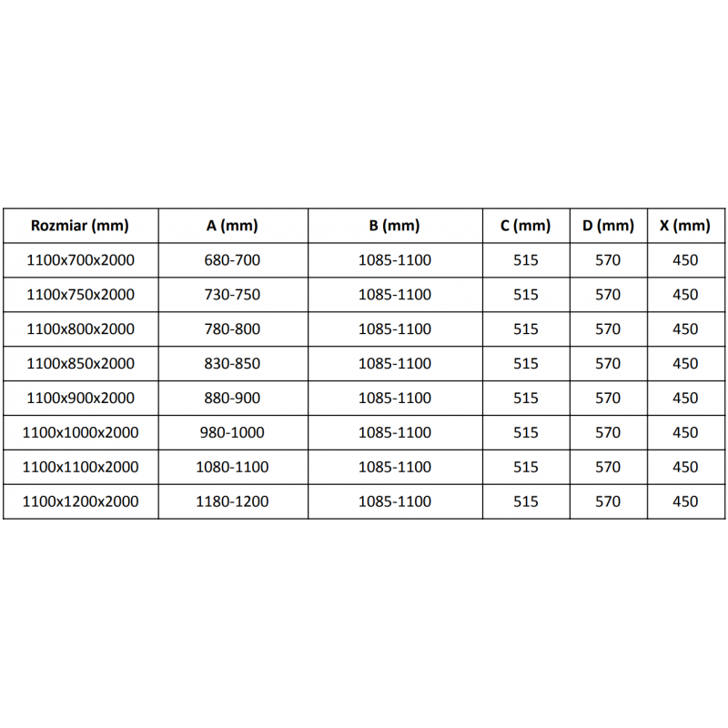 Mexen Velar stumdoma dušo kabina 110 x 85 cm, matinė, rožinis auksas - 871-110-085-31-60