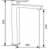 Mexen Uno R45 vonios rinkinys, juodas - 71413R45-70