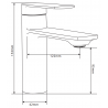 Mexen Zero DF70 vonios komplektas, Chromo - 71103DF70-00