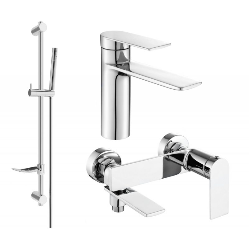 Mexen Zero DF70 vonios komplektas, Chromo - 71103DF70-00