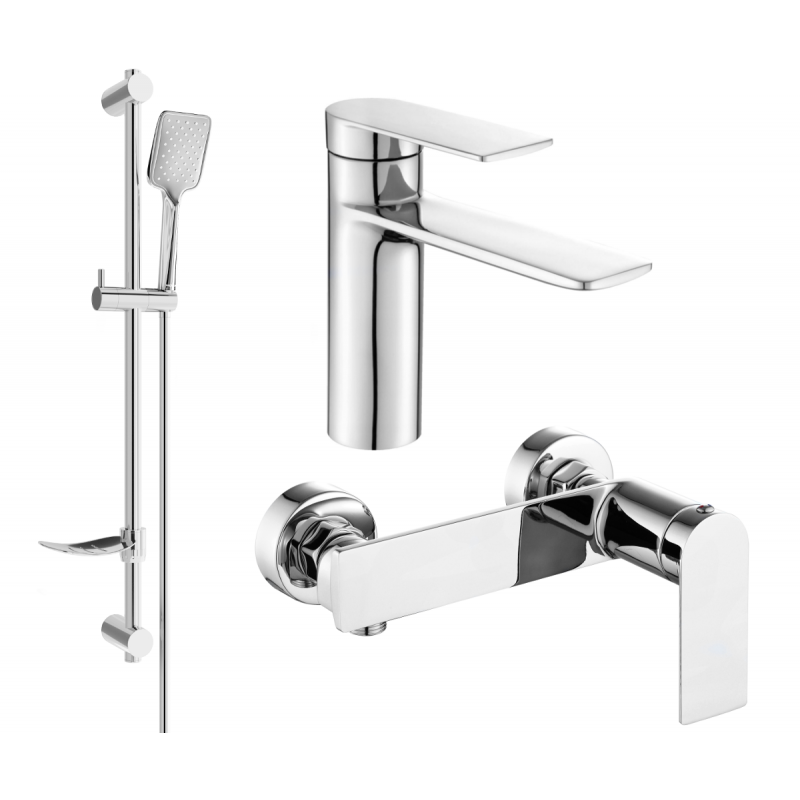 Mexen Zero DF62 dušo komplektas, chromuotas - 71104DF62-00