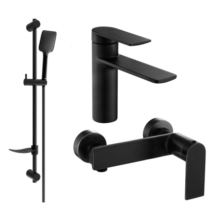 Mexen Zero DF62 dušo komplektas, juodas - 71104DF62-70