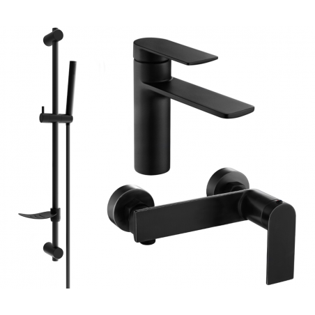 Mexen Zero DF70 dušo rinkinio komplektas, juodas - 71104DF70-70