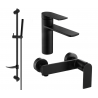Mexen Zero DF70 dušo rinkinio komplektas, juodas - 71104DF70-70