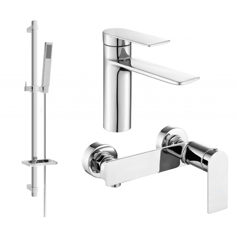 Mexen Zero DQ02 dušo komplektas, chromas - 71104DQ02-00