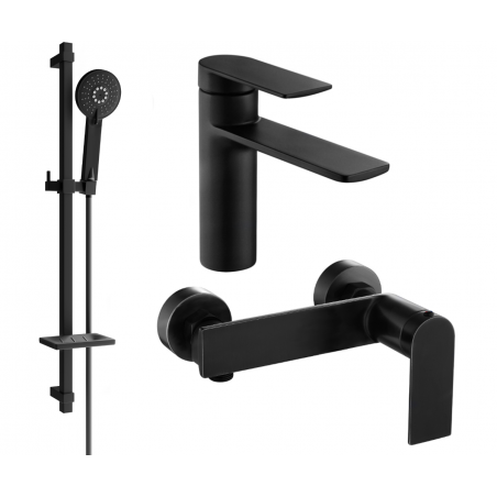 Mexen Zero DQ40 dušo komplektas, juodas - 71104DQ40-70