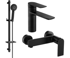 Mexen Zero DQ40 dušo komplektas, juodas - 71104DQ40-70