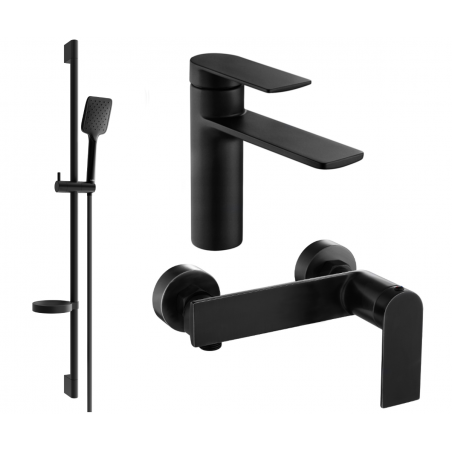 Mexen Zero DS62 dušo komplektas, juodas - 71104DS62-70