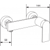 Mexen Zero DS70 dušo komplektas, Juoda - 71104DS70-70