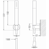 Mexen Zero R70 vonios komplektas, Chromo - 71103R70-00