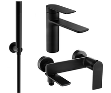 Mexen Zero R70 vonios komplektas, juodas - 71103R70-70