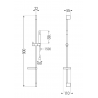 Mexen Zero DS70 vonios rinkinio, chromas - 7113DS70-00