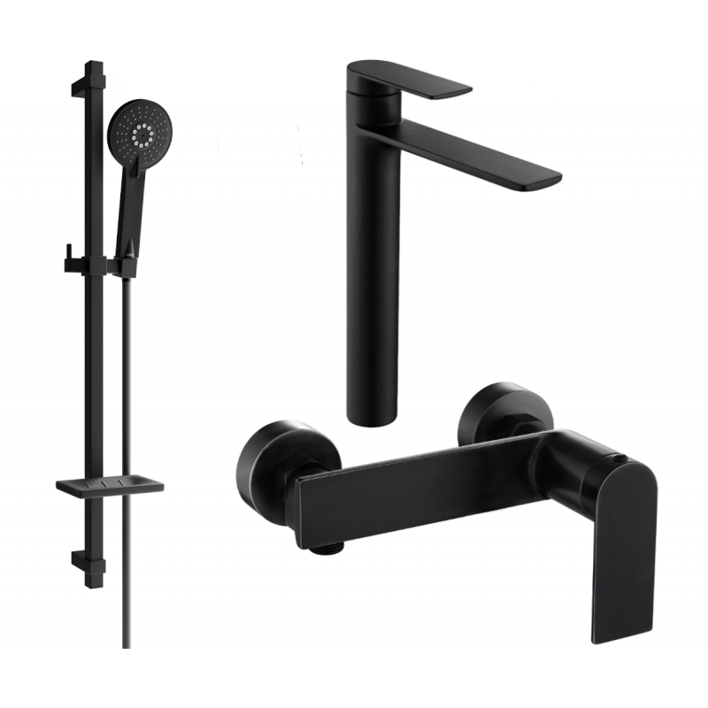 Mexen Zero DQ40 dušo sistema, juoda - 71114DQ40-70