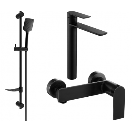 Mexen Zero DF62 dušo komplektas, juodas - 71114DF62-70