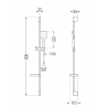 Mexen Zero DS62 dušo komplektas, Juoda - 71114DS62-70