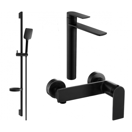 Mexen Zero DS62 dušo komplektas, juodas - 71114DS62-70