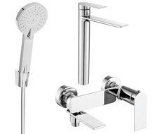 Mexen Zero R40 vonios komplektas, chromas - 71113R40-00