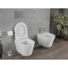 Mexen Rico WC puodas Rimless su lėtai nusileidžiančia slim dangteliu, duroplast, balta blizgi - 30720400