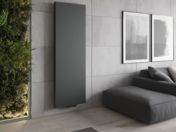 Mexen Flat VS20S šildytuvas plokštelė 1400 x 300 mm, apatinis centrinis prijungimas, 534 W, antracitas - W6VS20S-140-030-66