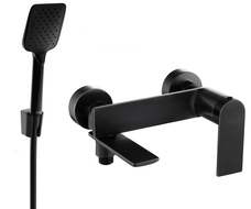 Mexen Zero R62 vonios maišytuvas su dušo komplektu, juodas - 7113R62-70