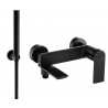 Mexen Zero R70 vonios maišytuvas su dušo komplektu, juodas - 7113R70-70