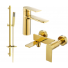 Mexen Zero DQ02 vonios komplektas, auksinis - 71103DQ02-50